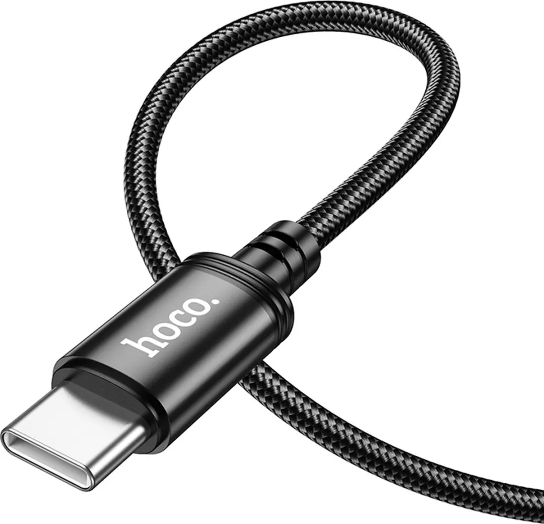 Hoco X91 Type-C Gevlochten Kabel 3m 60W - Zwart