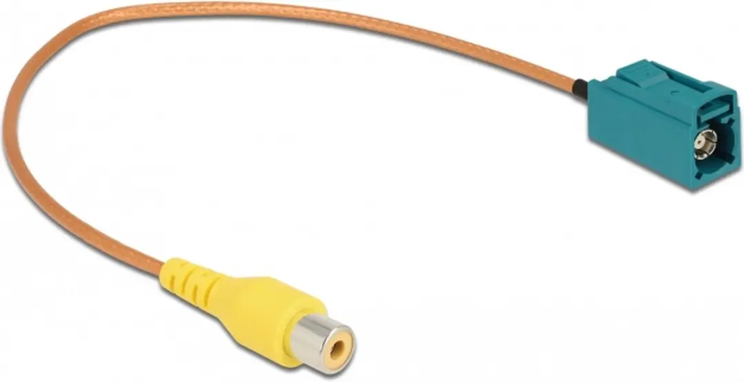 Delock Fakra Z - Tulp RCA Auto Video Adapterkabel 75 Ohm 0,30m