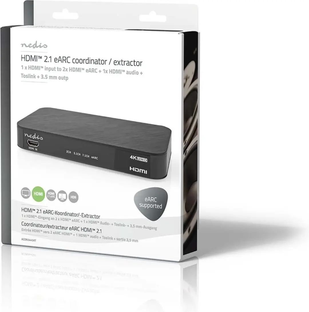 Nedis ACON3445AT Digitale Audioconverter - Antraciet - afbeelding 6 van 6