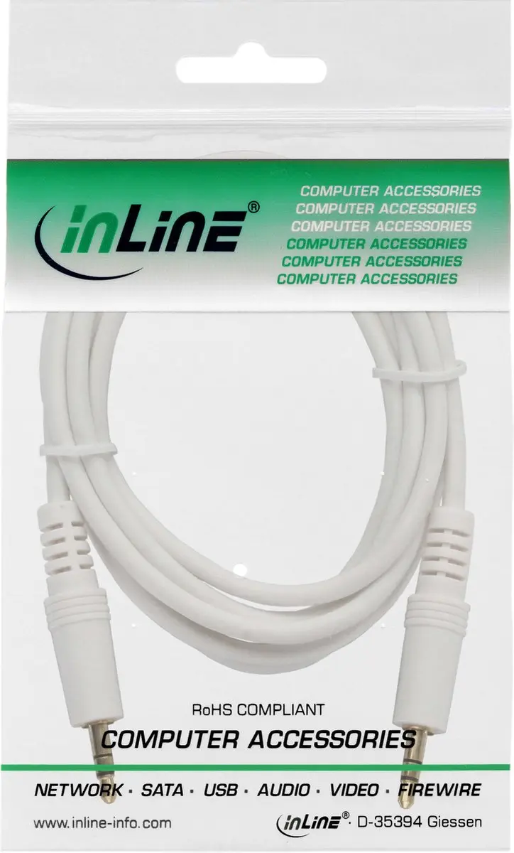 InLine 3,5mm Jack Stereo Audiokabel - Verguld - 2m