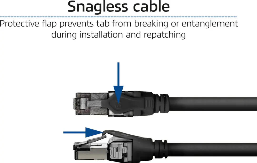 ACT FB4905 Patchkabel CAT6A 5m - 4PPoE/PoE++ 100W - Zwart