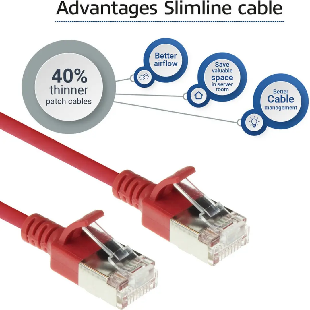 ACT DC7507 Rode 7m LSZH U/FTP CAT6A Patchkabel - Snagless - afbeelding 6 van 6
