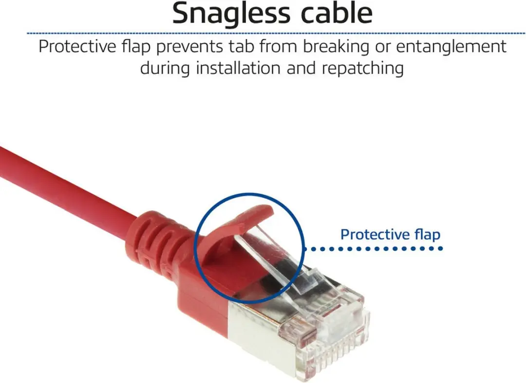 ACT DC7507 Rode 7m LSZH U/FTP CAT6A Patchkabel - Snagless