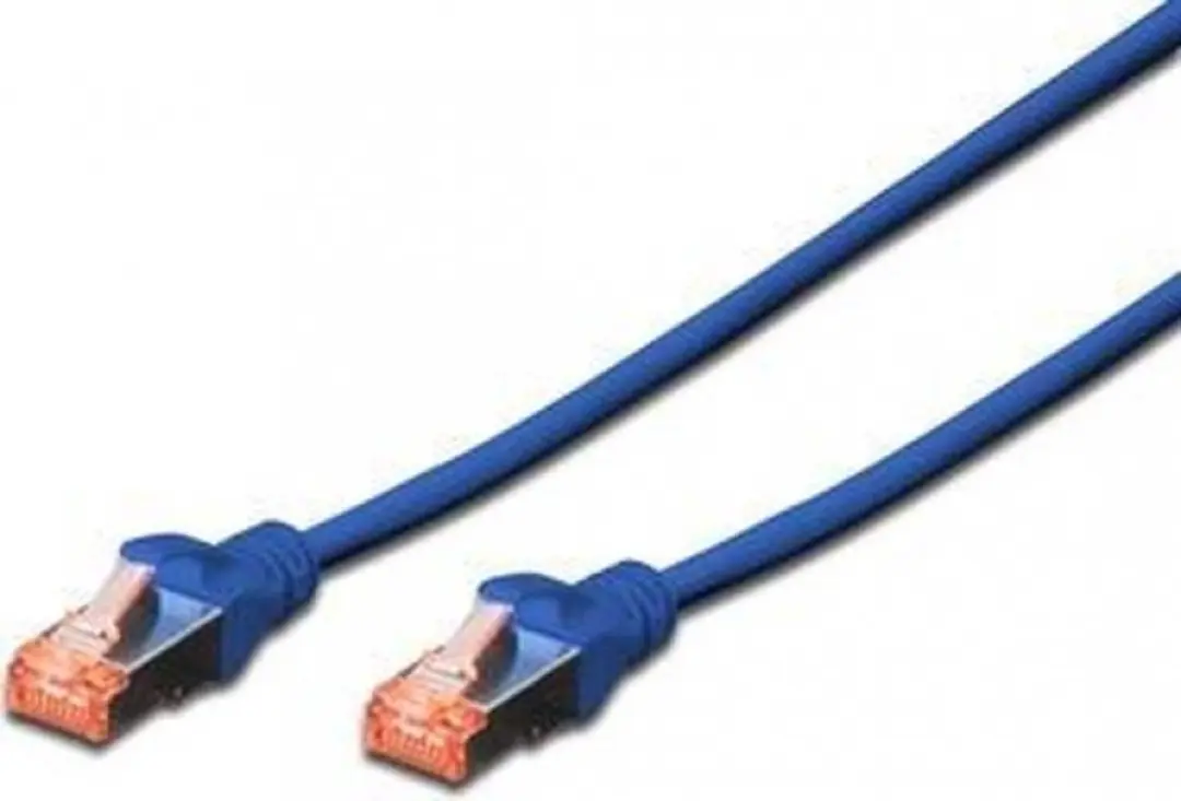 Digitus CAT6 sFTP Kabel 0.5m - Blauw - 10 Stuks