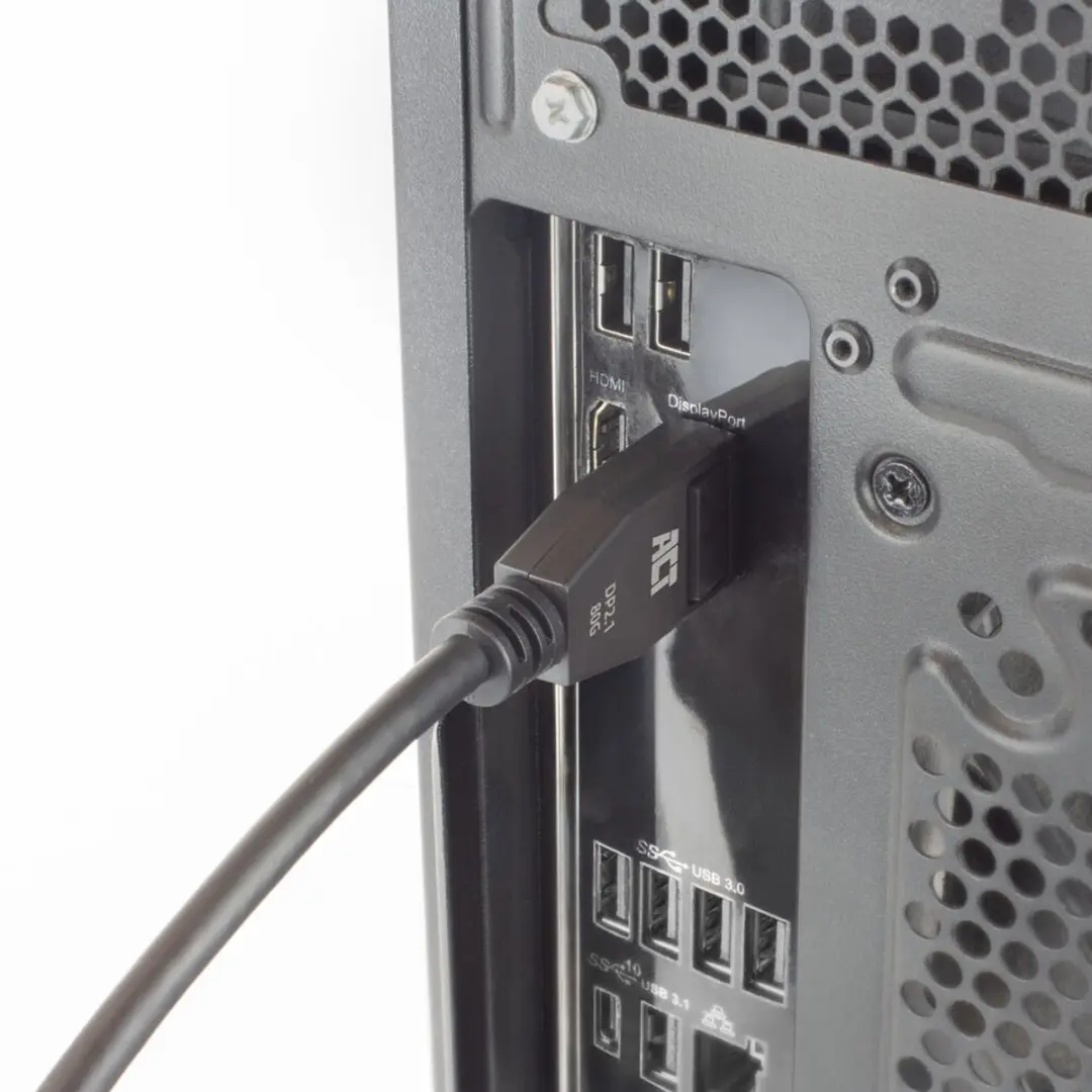 ACT DP80 AK4081 DisplayPort 2.1 Kabel - 1m - Zwart