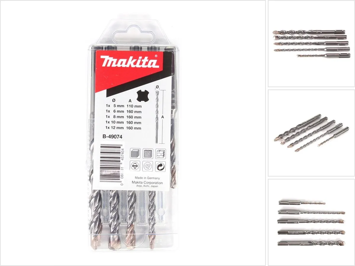 Makita SDS Plus Steenboren 5-delig - Beton/Steen - afbeelding 3 van 6