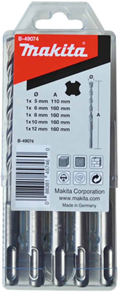 Makita SDS Plus Steenboren 5-delig