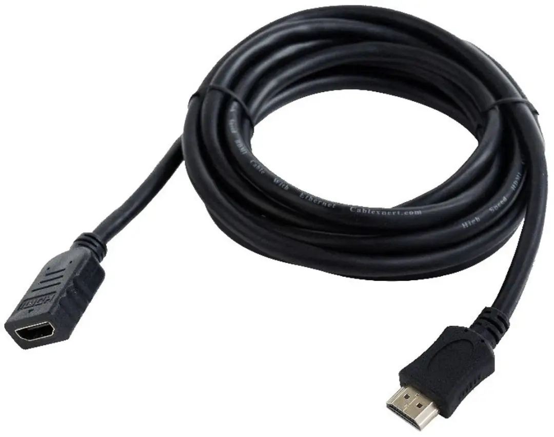 Gembird HDMI Verlengkabel 4,5m - Vergulde connectoren - Zwart