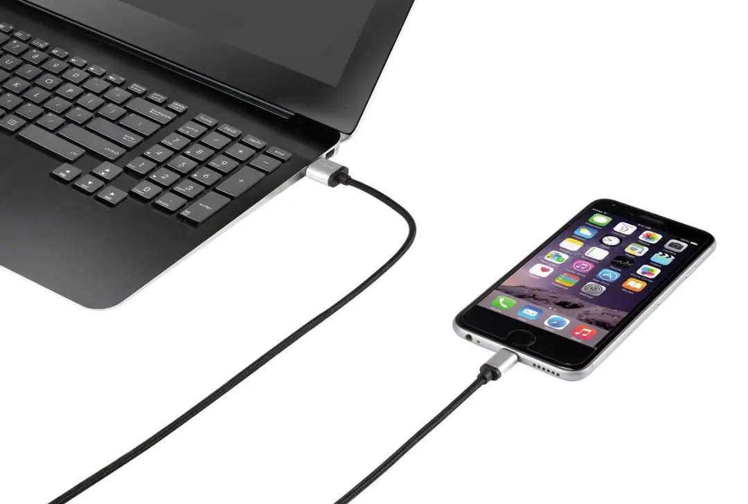 Renkforce RF3969327 USB-kabel 0.5m - USB-A naar Lightning - Donkergrijs