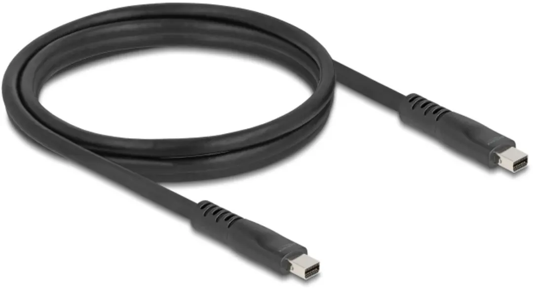 Delock Mini DisplayPort Kabel 81177 - 16K 60Hz 80Gbps - 1,5m - Zwart