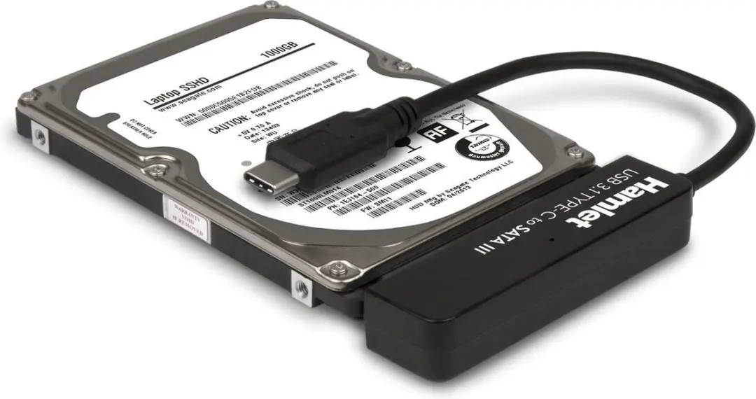 Hamlet XADTC-SATA USB 3.1 Type C Tussenstuk - Zwart