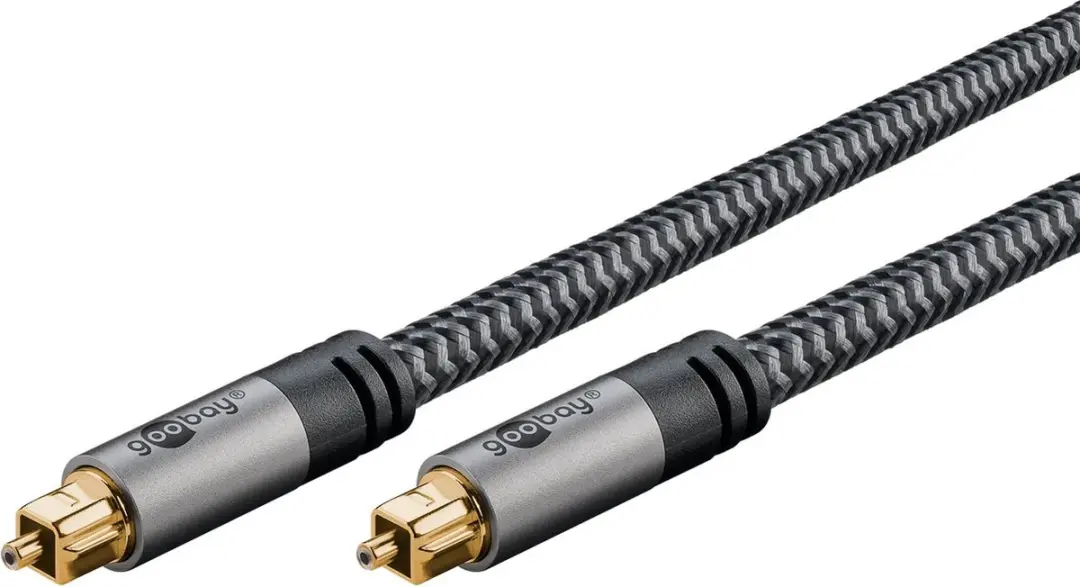Goobay 65306 audio kabel 3 m Toslink Zwart, Zilver