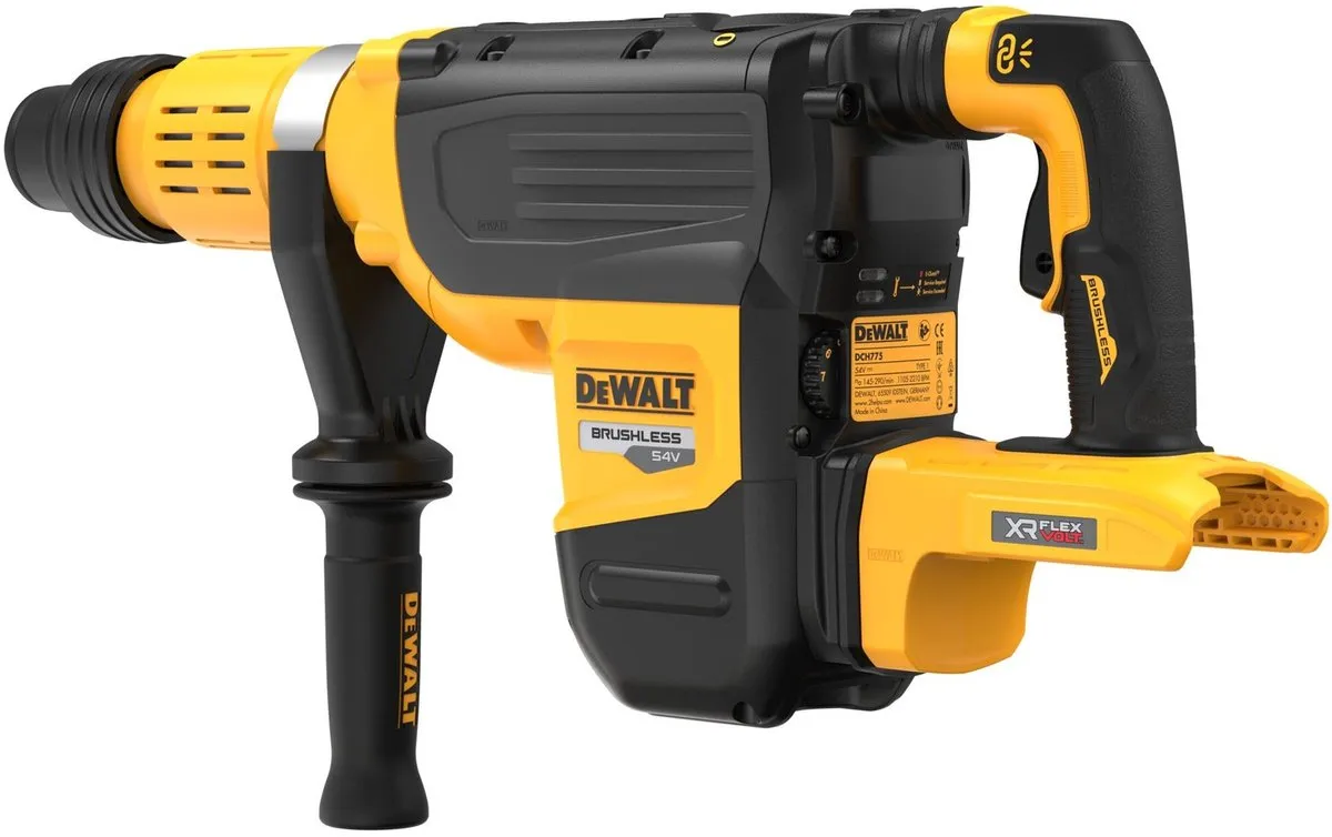 DeWalt DCH775N XR FlexVolt SDS-Max Accu Combihamer 19,4J - 54V - Zwart/Geel