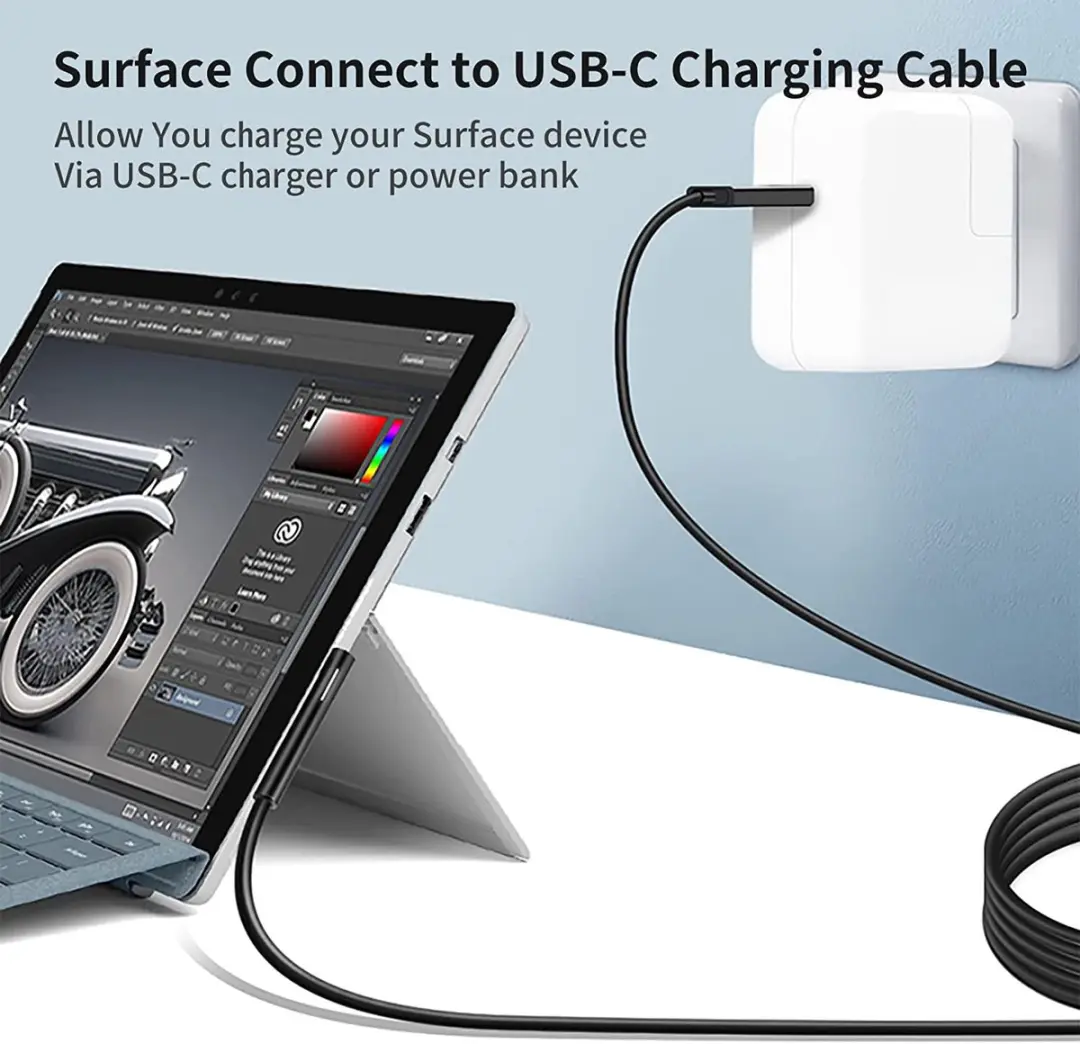 NÖRDIC SURF-105 USB-C Oplaadkabel 45W - 1m - Zwart