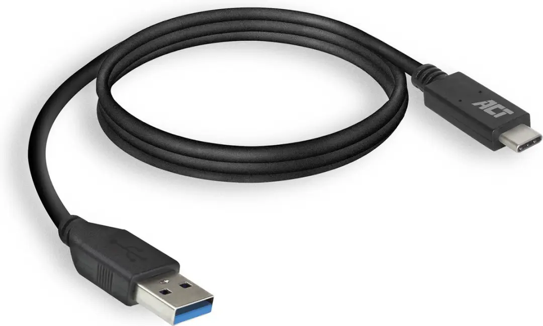 ACT USB 3.0 Kabel AC7417 USB-A naar USB-C 2m - Zwart