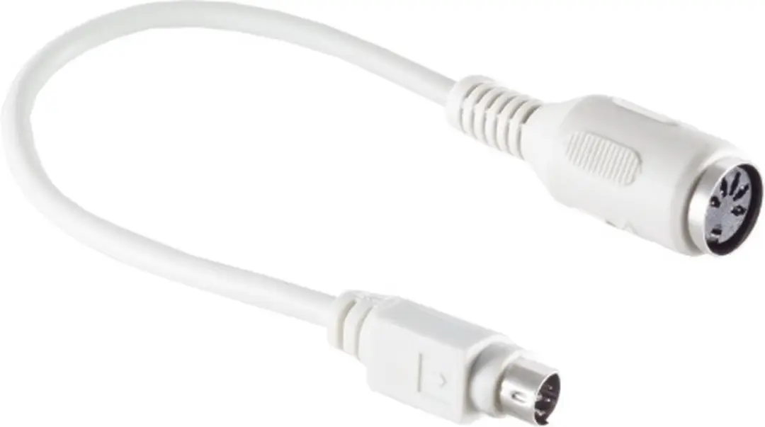 InLine PS/2 toetsenbordadapter DIN 5-pins - 0,20m - Beige