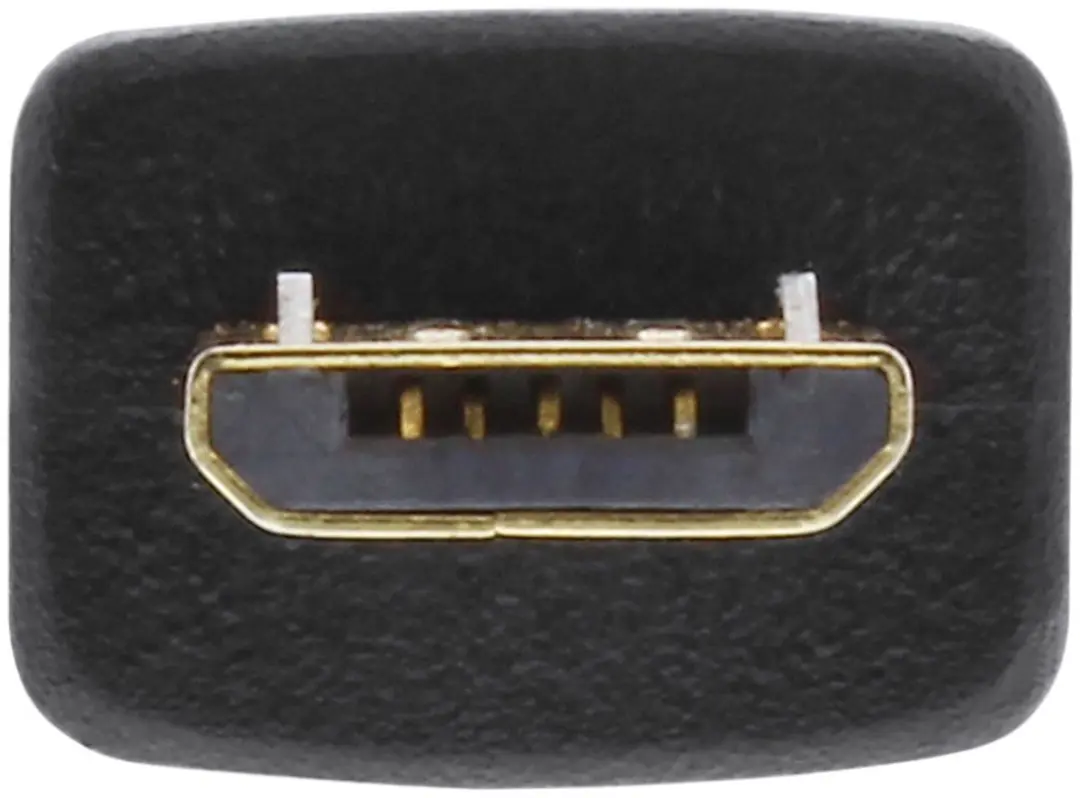InLine USB Micro-B naar USB-A Kabel 2.0 - 1m - 2A - Zwart