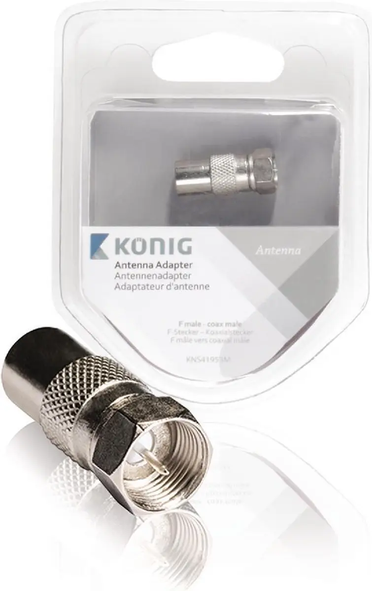 Konig KNS41953M Coax-Adapter F-F Male