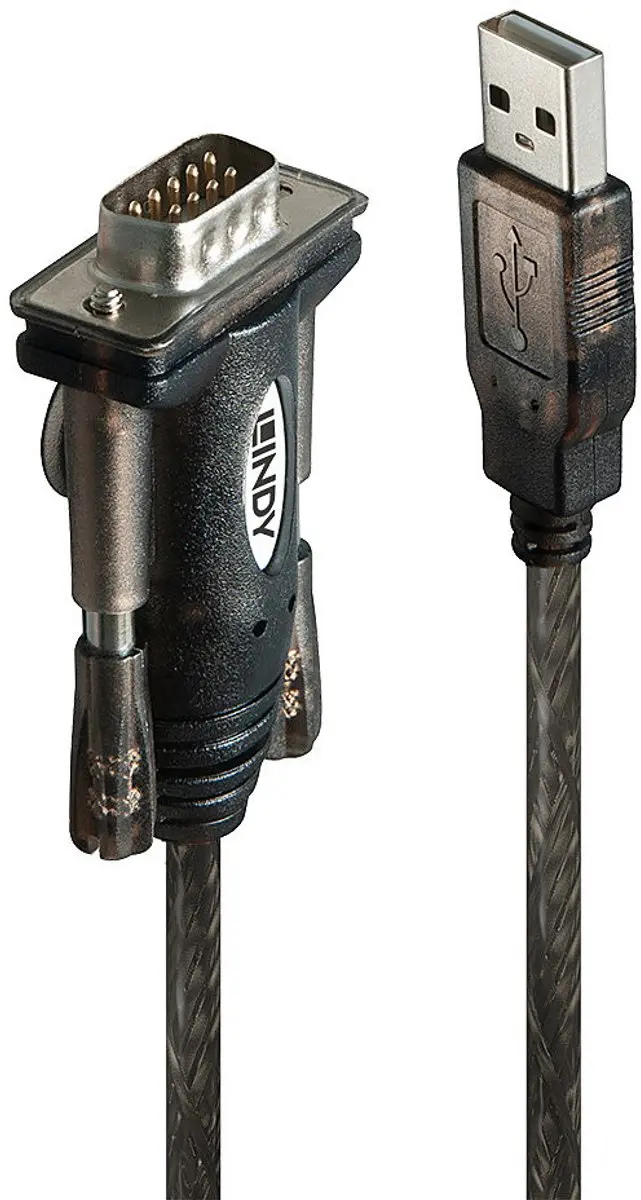 Lindy USB naar RS-232 Seri�le Adapter - Transparent