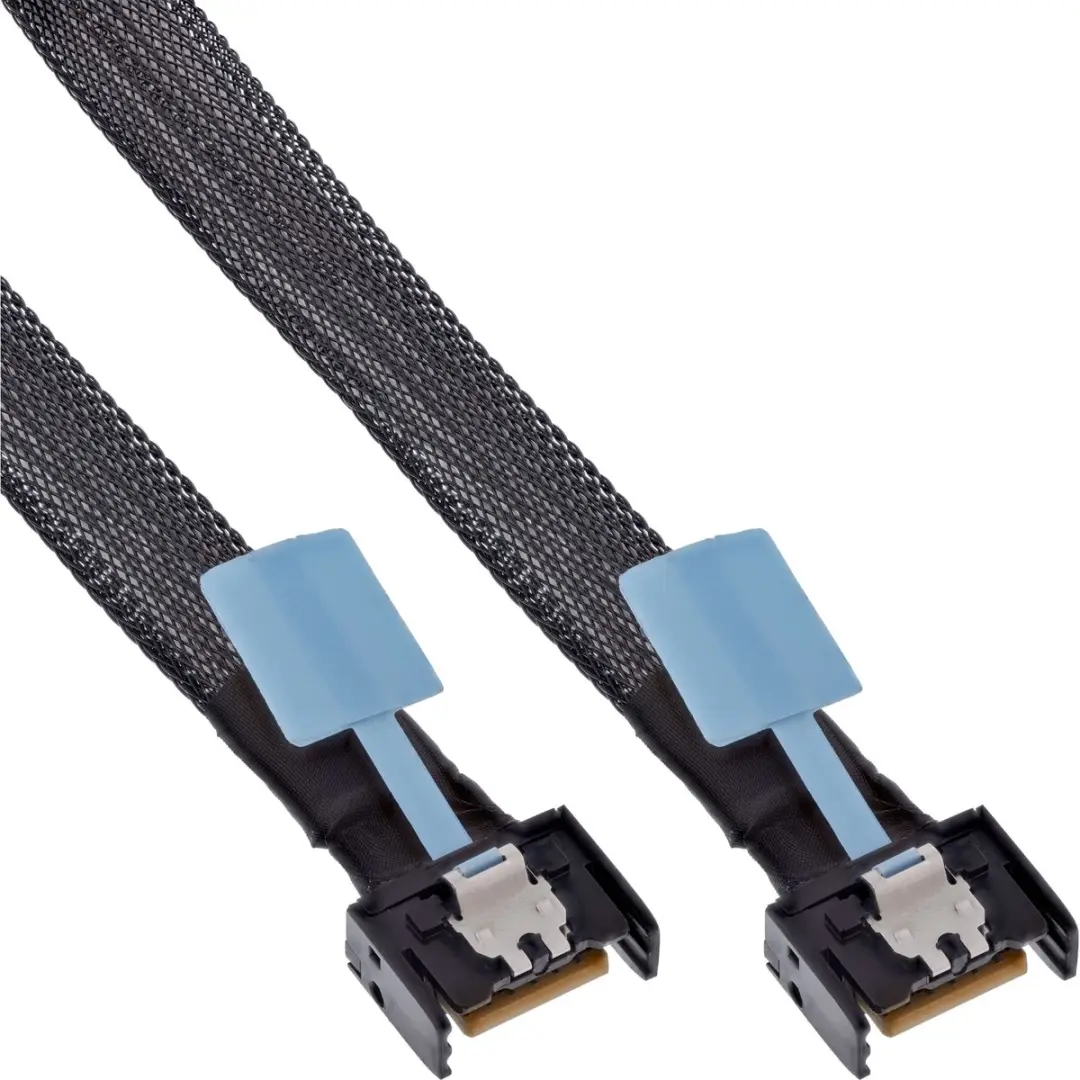 InLine MCIO Kabel 0,5m MCIO x4 Stecker