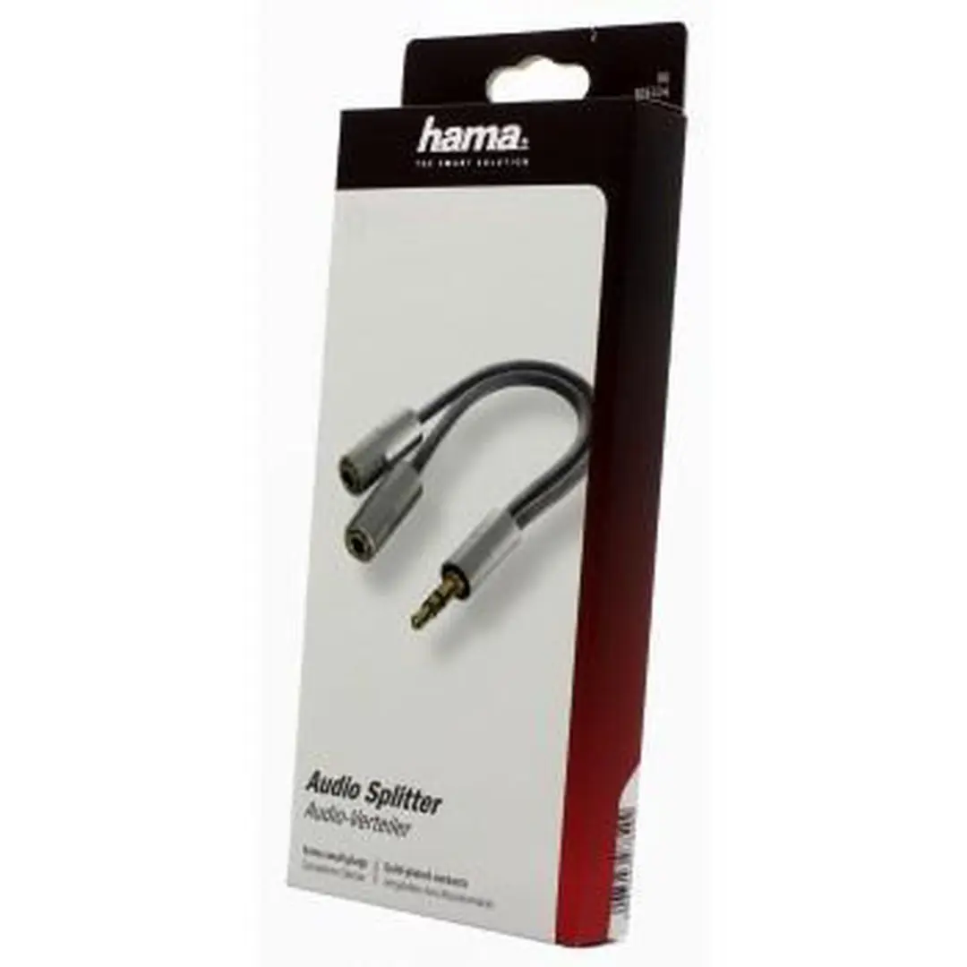 Hama Audio Adapter iPad 3.5mm - 2x 3.5mm Zilver