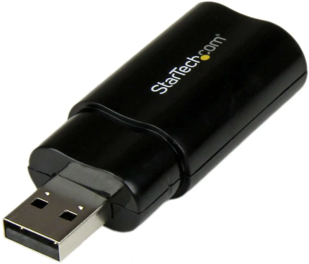 Startech ICUSBAUDIOB USB Geluidskaart - Zwart