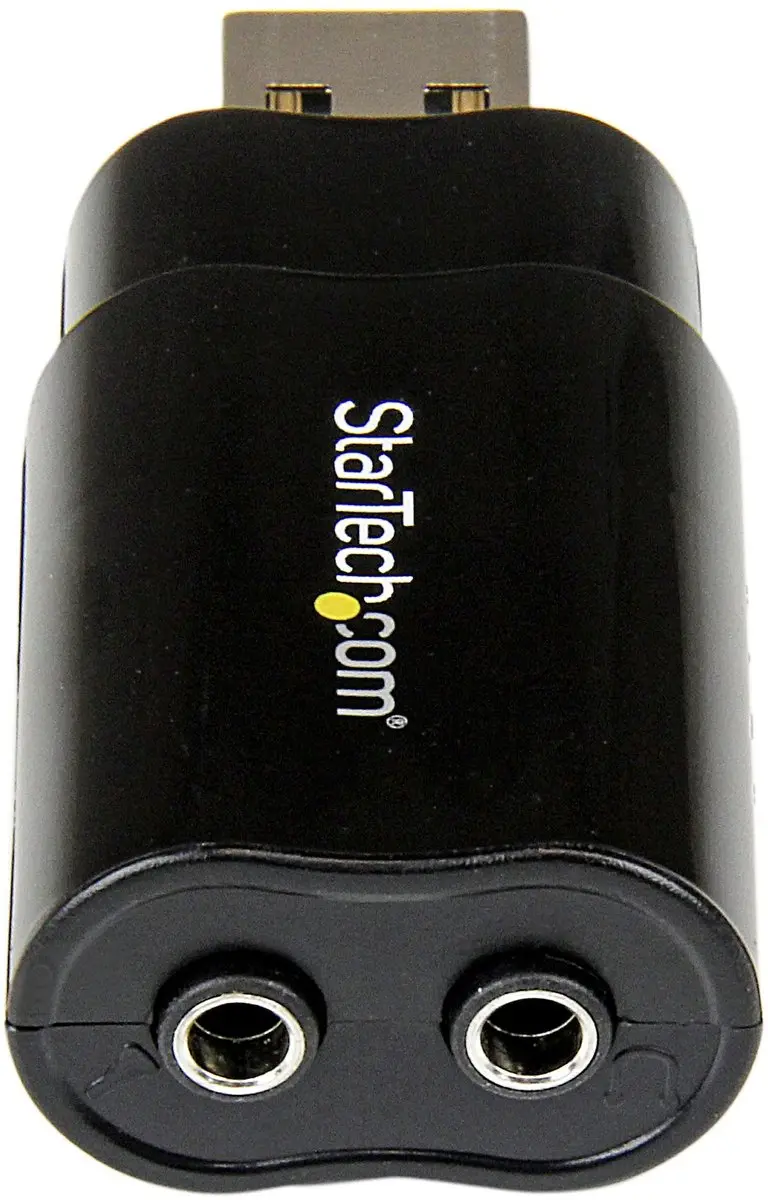 Startech ICUSBAUDIOB USB Geluidskaart - Zwart