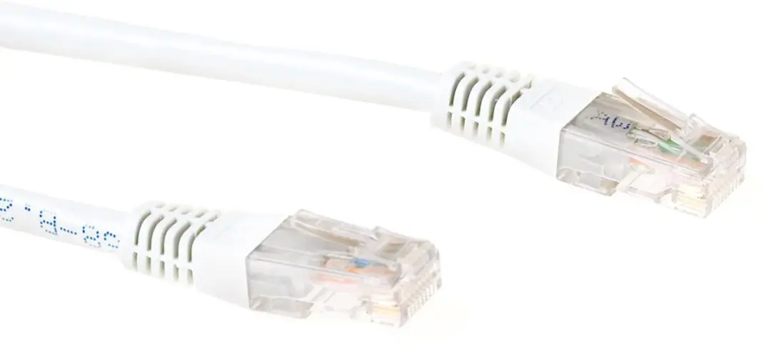 ACT Witte LSZH U/UTP CAT6 Patchkabel 1m