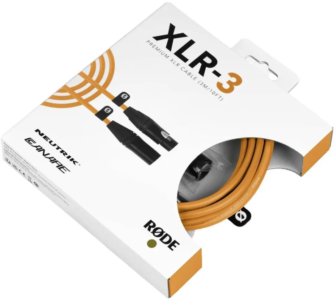 Rode XLR3M-O XLR Kabel - 3m - Oranje