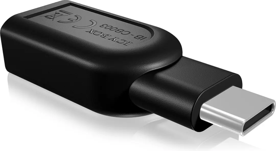 Icy Box IB-CB003 USB-C Adapter - USB 3.0 A - Zwart