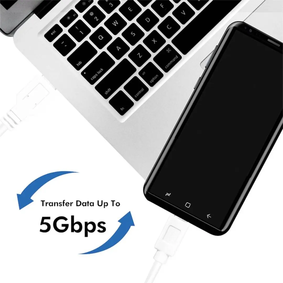 Logilink USB 3.2 Gen1 USB-A naar USB-C Kabel CU0173 - 0,5m - Wit