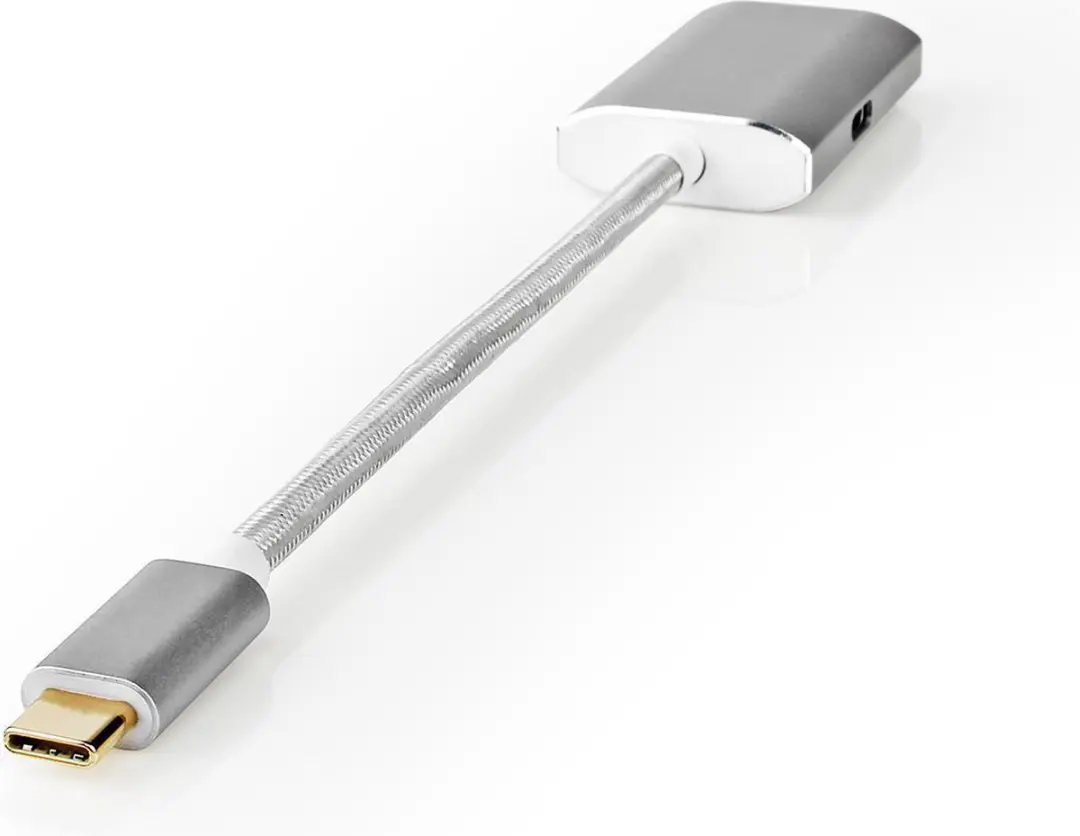 Nedis USB-C Adapter CCTB64580AL02 - USB 3.2 Gen 1 - Mini DisplayPort - 20cm - Zilver