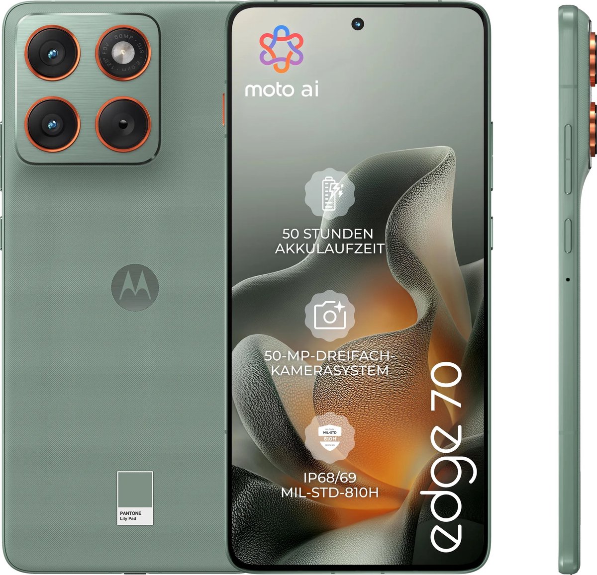 Motorola - Edge 70 - 512GB - Lily Pad