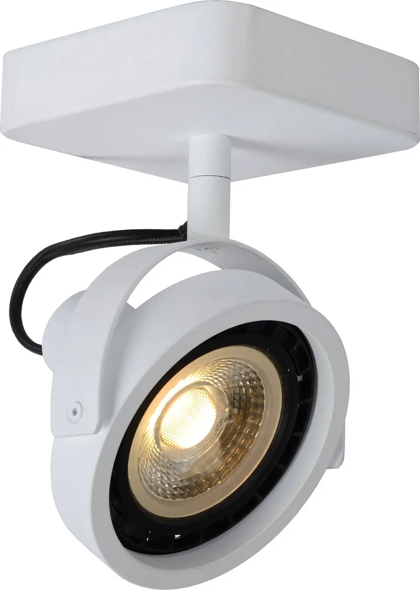 Lucide TALA LED - Plafondspot - LED Dim to warm - GU10 (ES111) - 1x12W 2200K/3000K - Wit