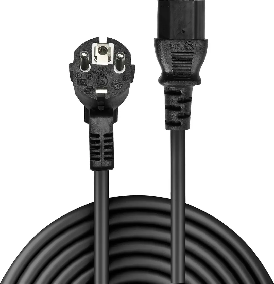 Lindy Stroomkabel Schuko-IEC C13 3M - Zwart