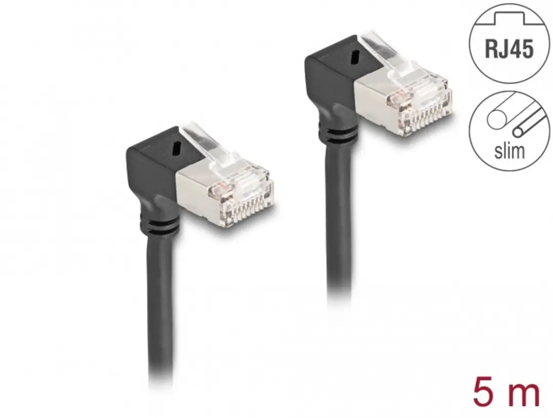 Delock Cat.6A S/FTP RJ45 Kabel 90°