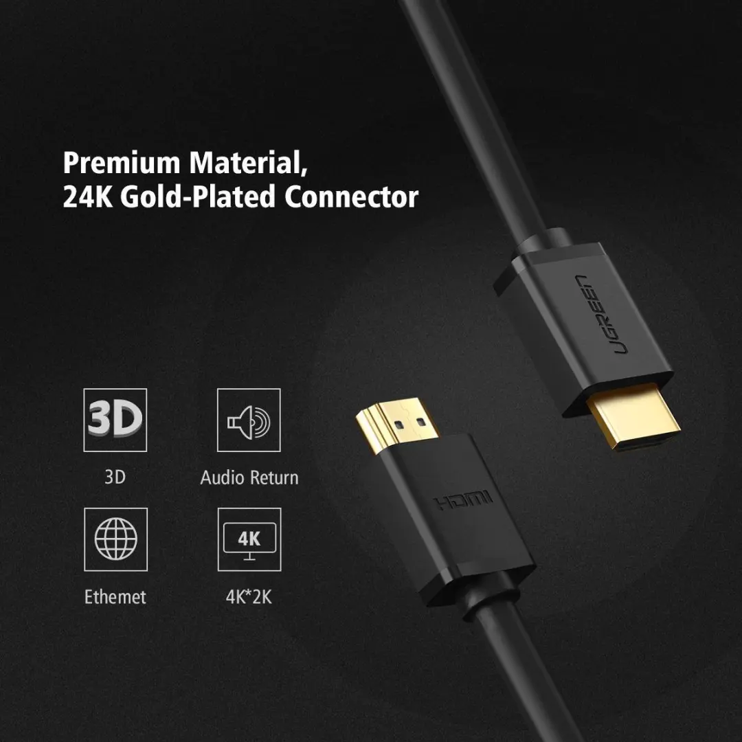 Ugreen HDMI Kabel 4K 60Hz 3M - Zwart
