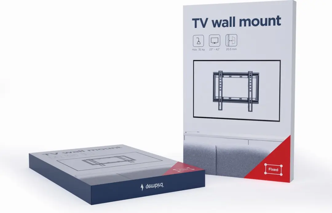 Gembird WM-42F-04 TV Muurbeugel Vast 23'-42" - Zwart