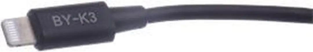 Boya BY-K3 Adapter 3,5mm TRRS naar Lightning - Zwart