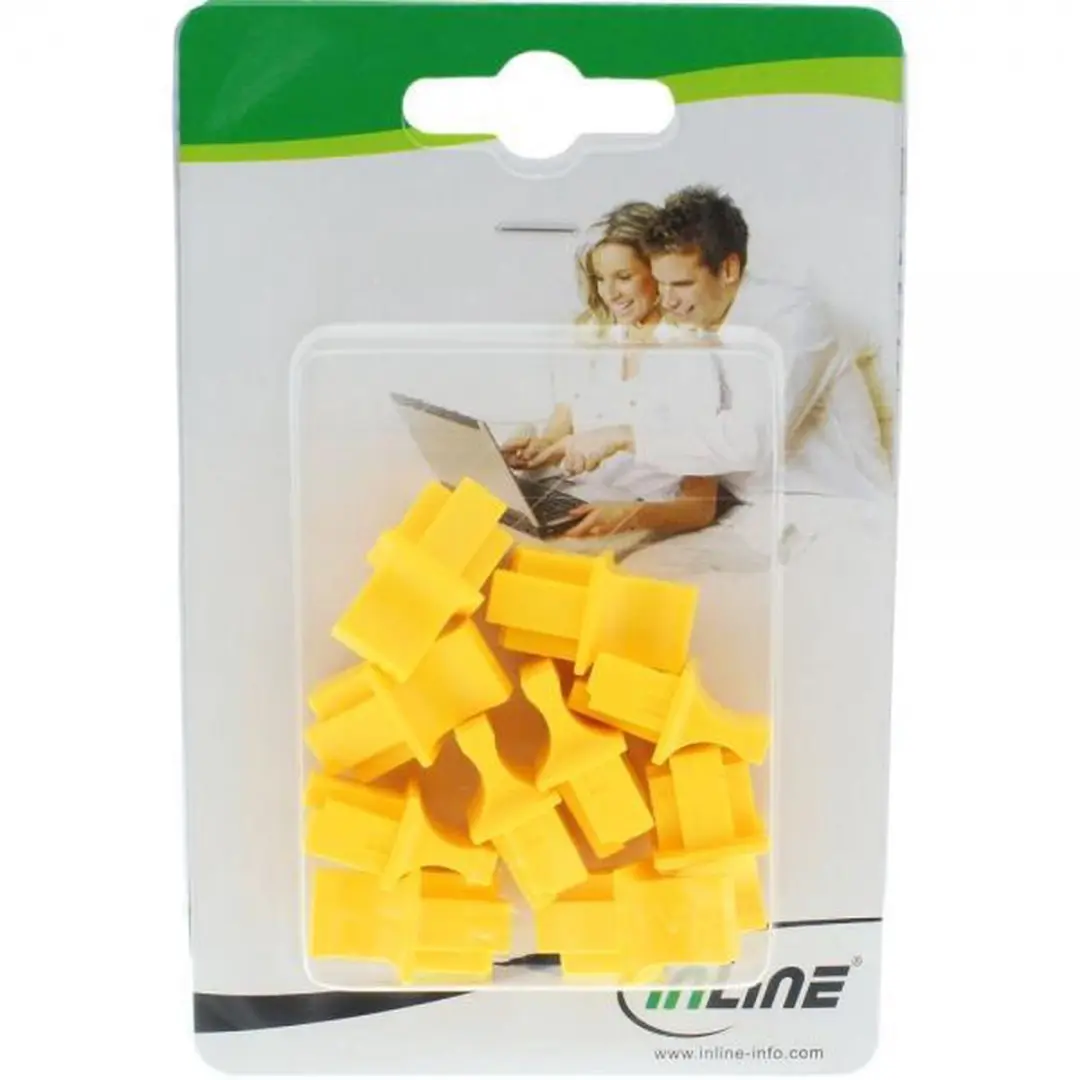 InLine RJ45 Afsluitdoppen - 10 Stuks - Geel
