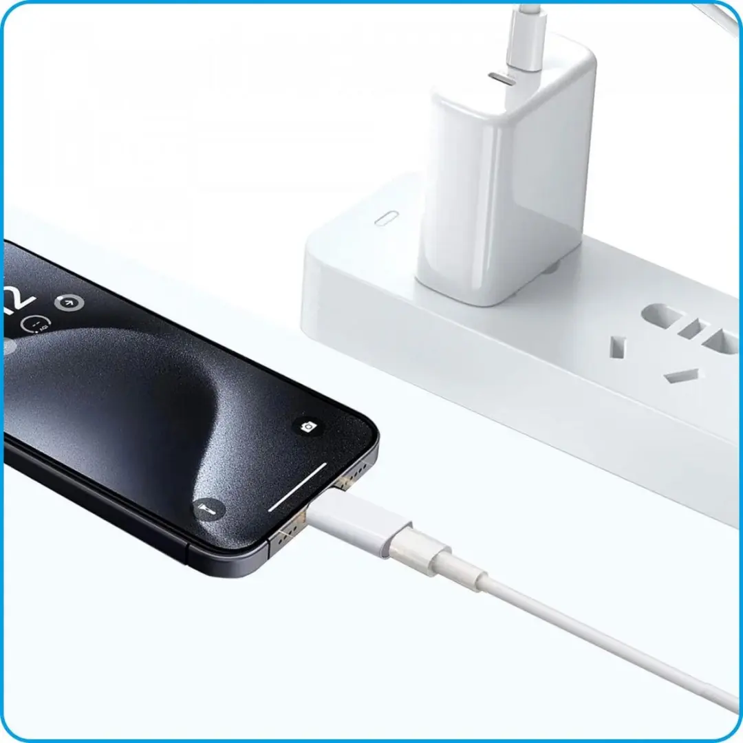 Lightning naar USB-C Adapter 60W - Wit