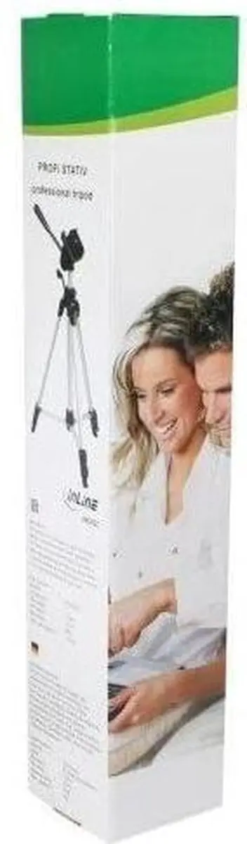 InLine Lichtgewicht Camera Statief 130cm - Aluminium - Zwart/Zilver