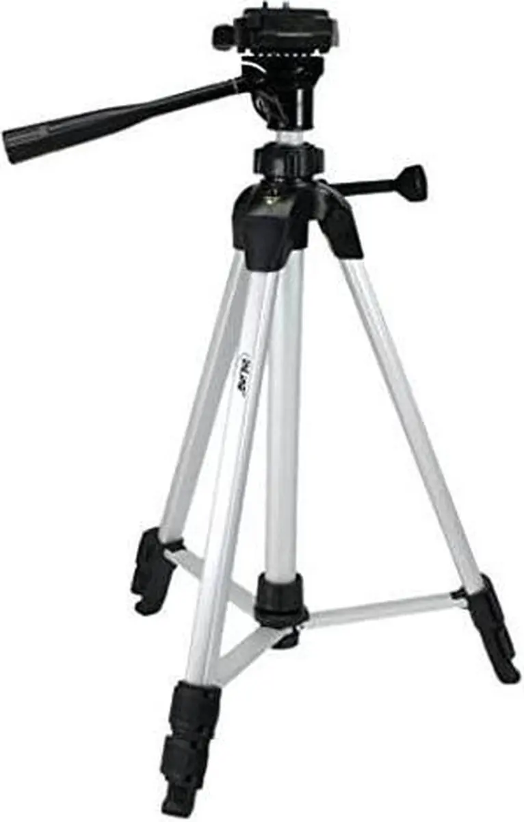 InLine Lichtgewicht Camera Statief 130cm - Aluminium - Zwart/Zilver