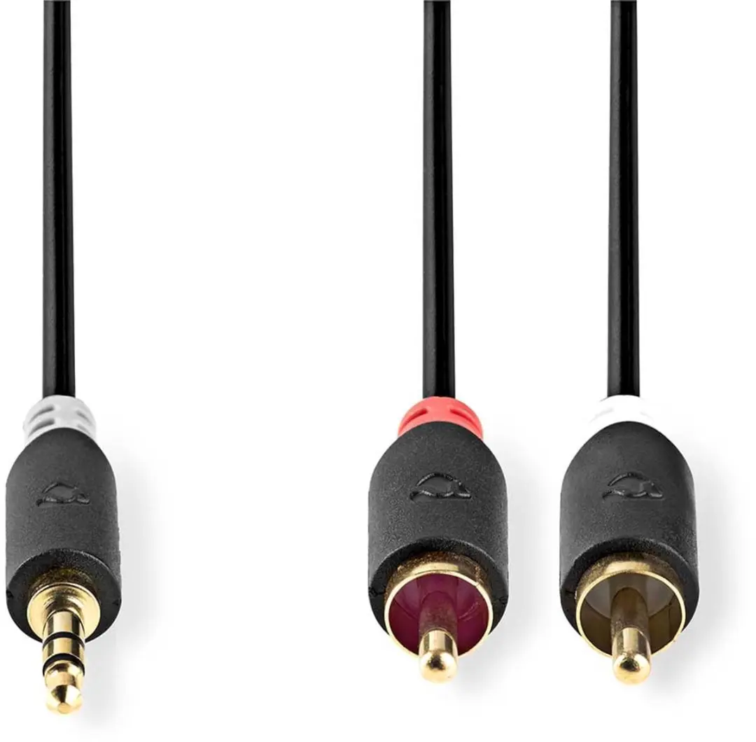 Nedis Stereo-Audiokabel 3,5mm Male naar 2x RCA Male