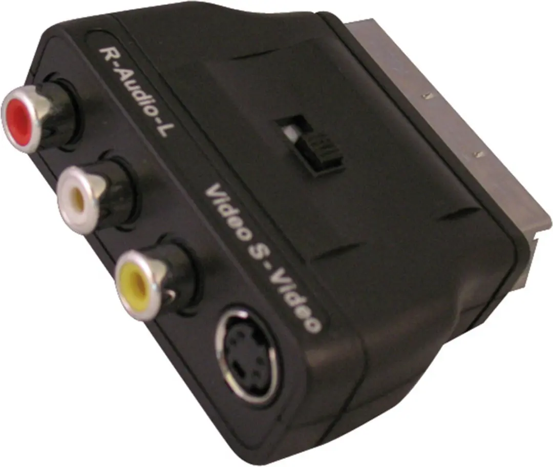Scanpart Scart AV Adapter - Zwart