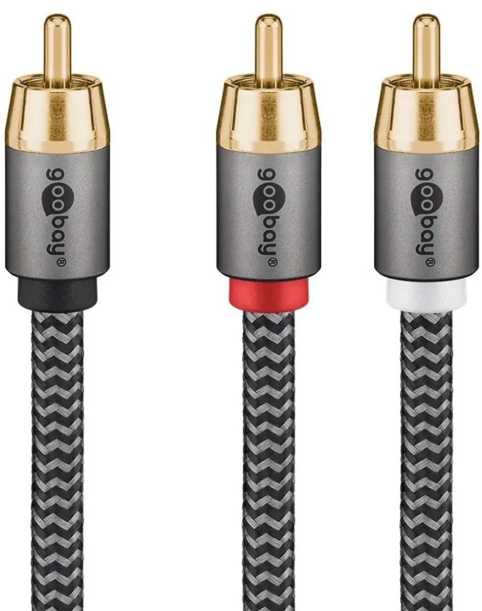 Goobay Plus Subwoofer/Tulp Mono-Stereo Kabel 10m