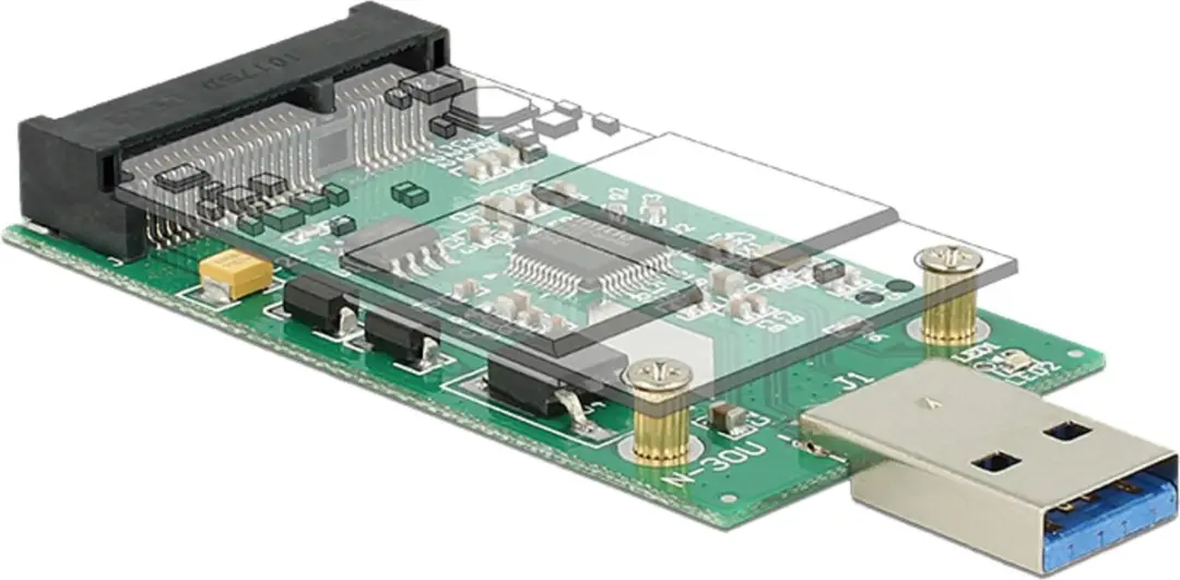 USB3.0 USB-A naar mSATA converter