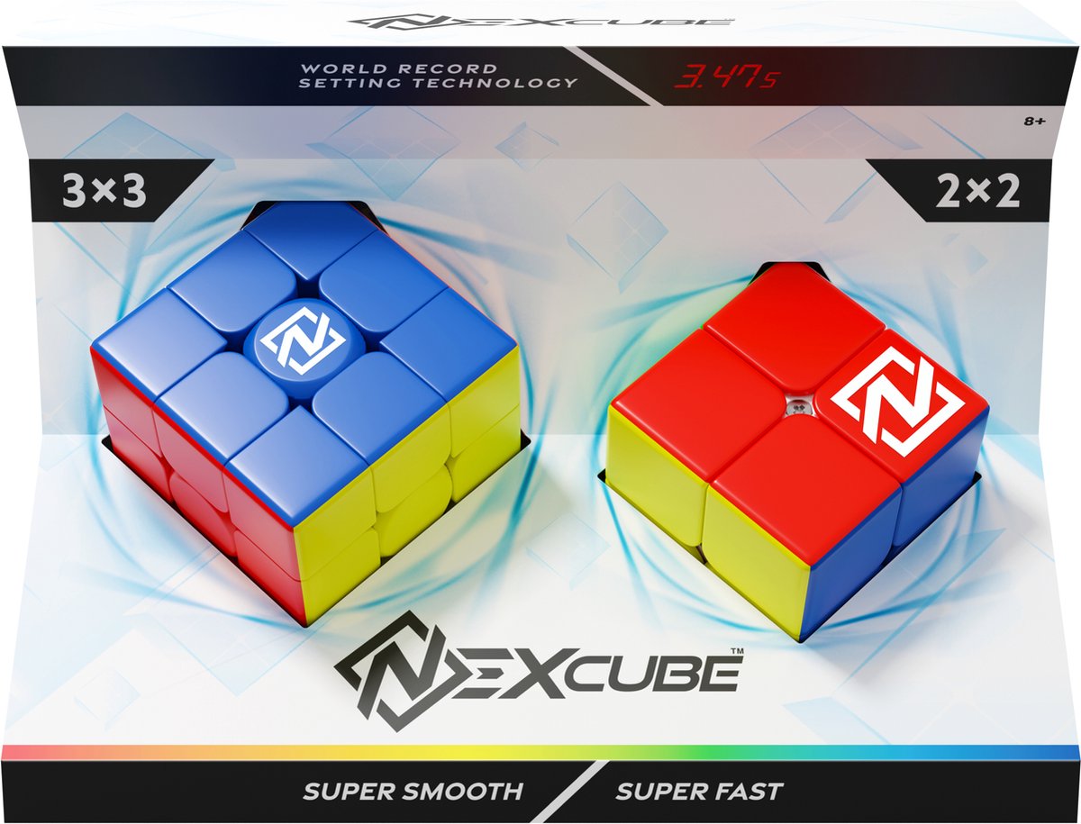 Nexcube Combo Pack 3x3 + 2x2 Stackable - Speed cube - Snelste speedcube op de markt!