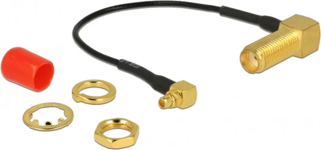 Delock MMCX-SMA Haakse Coaxkabel 0,10m