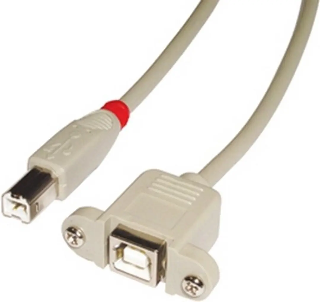 Lindy USB 2.0 USB-B Kabel 1m - Grijs